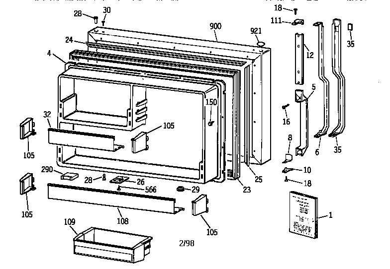 FREEZER DOOR