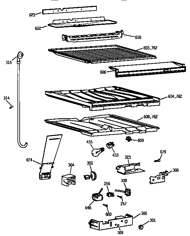 COMPARTMENT SEPARATOR PARTS