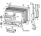 GE TBX19VIZNRAA freezer door diagram