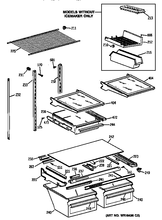 Shelf parts