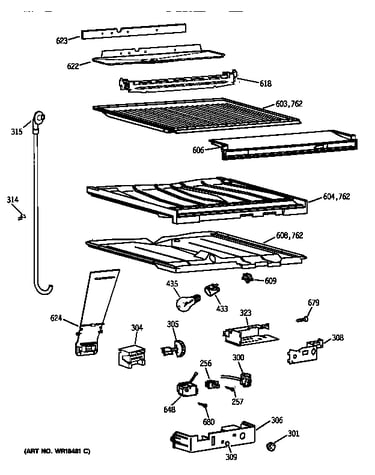 Compartment separator parts