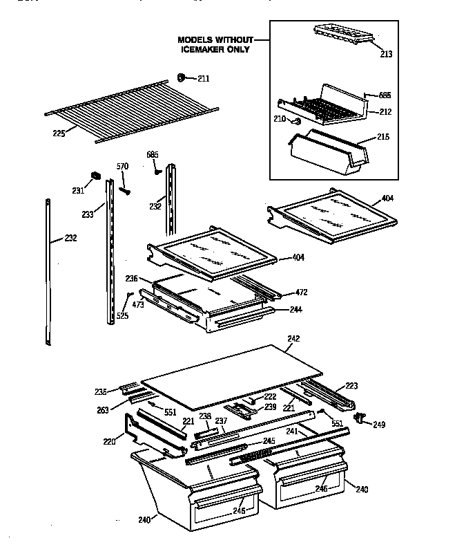 Shelf parts