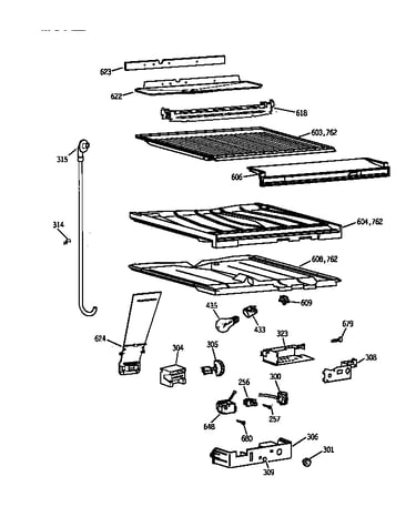 Compartment separator parts