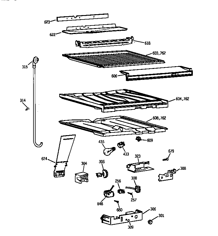Compartment separator parts