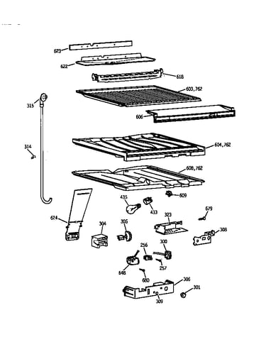 Compartment separator parts