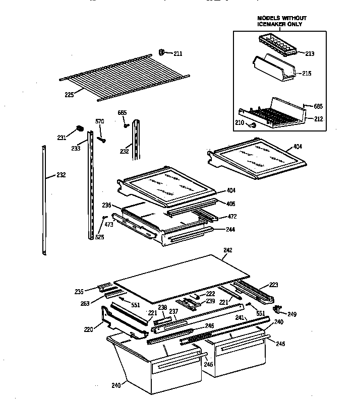 Shelf parts