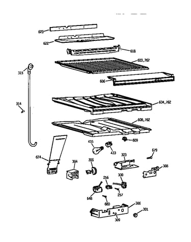 Compartment separator parts
