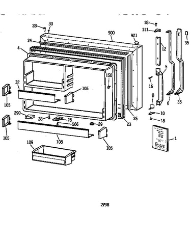 Freezer door