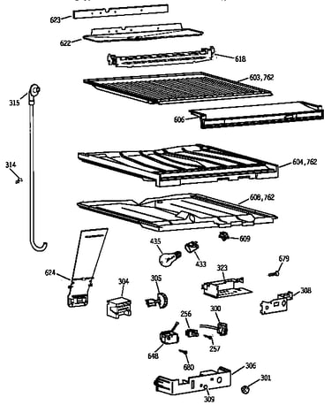 Compartment separator parts
