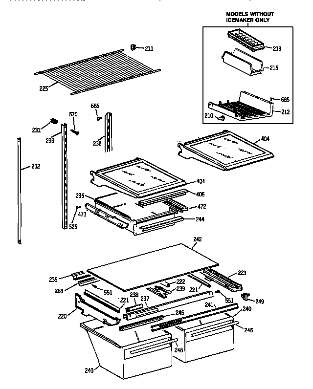 Shelf parts