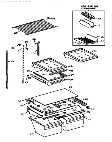 Shelf parts