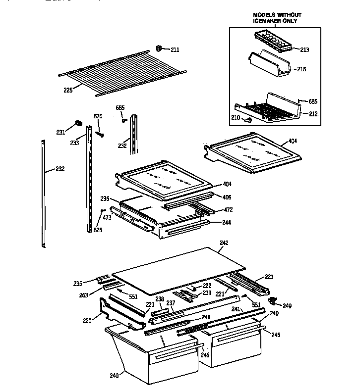 Shelf parts