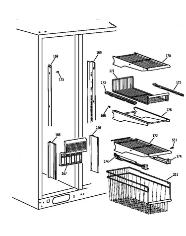 Freezer shelves