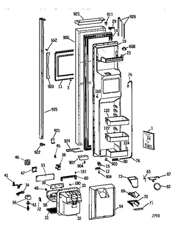 Freezer door