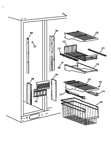 Freezer shelves