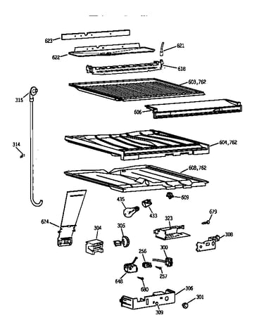 Compartment separator parts