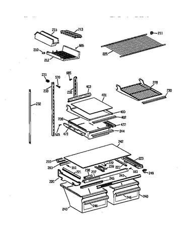 Shelf parts