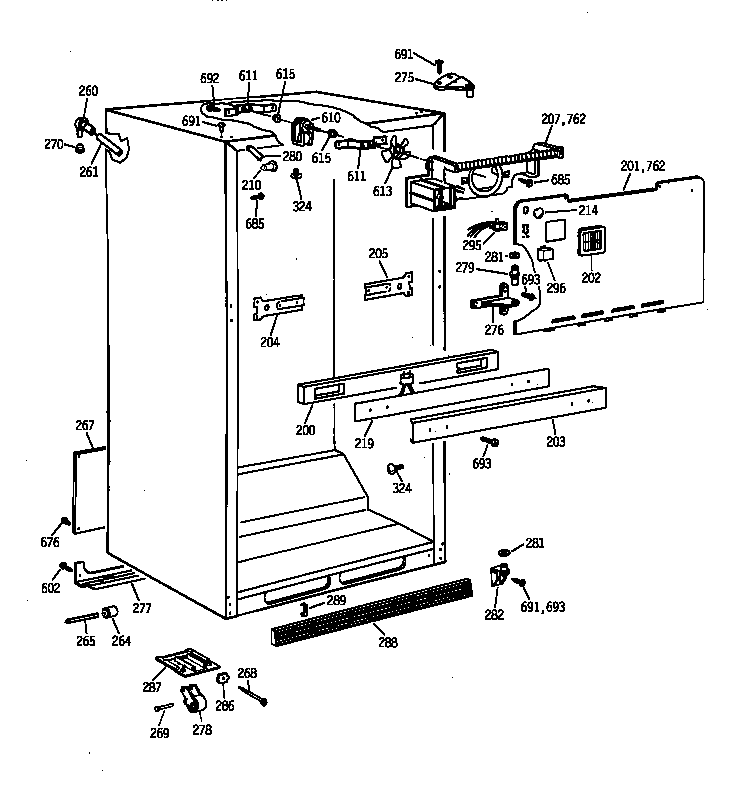 Cabinet parts