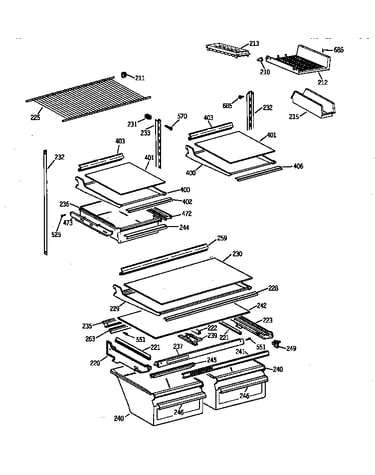 Shelf parts