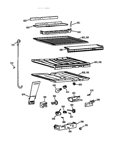 Compartment separator parts