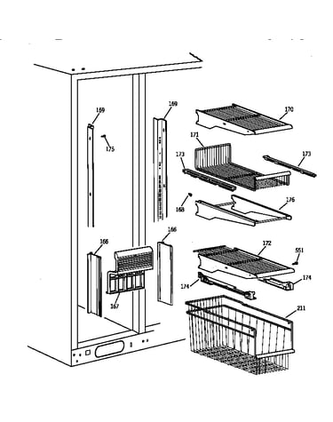 Freezer shelves