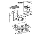 GE TBX21JAZKRAA shelf parts diagram