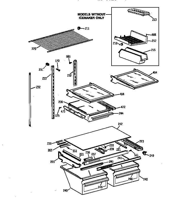 Shelf parts