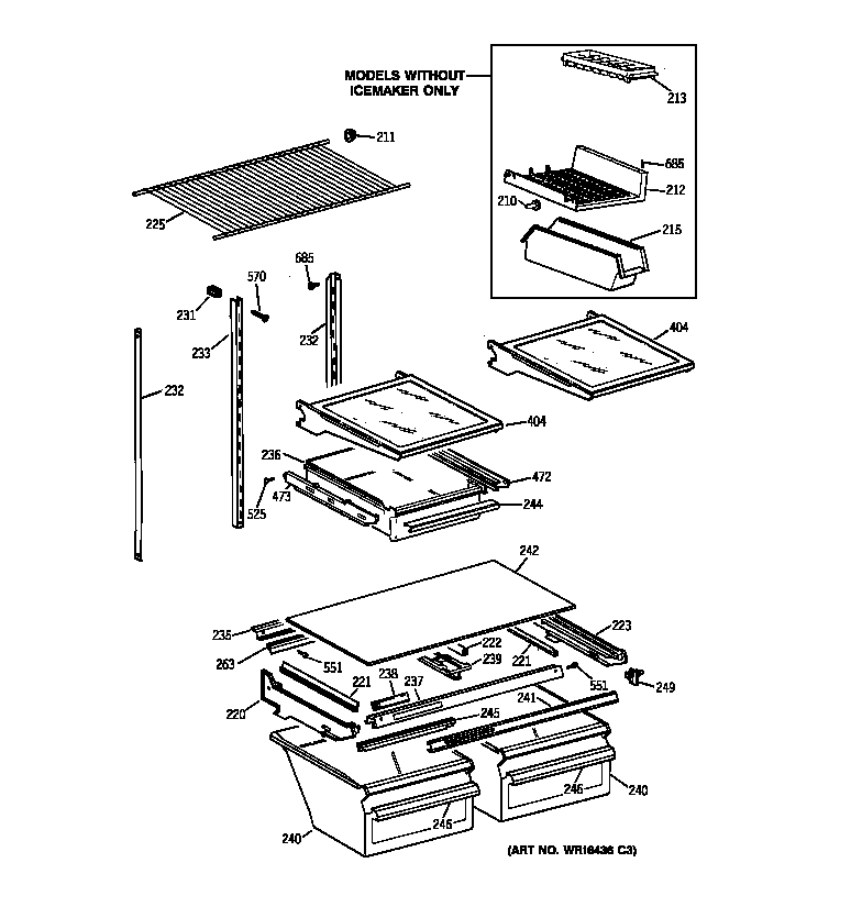 Shelf parts