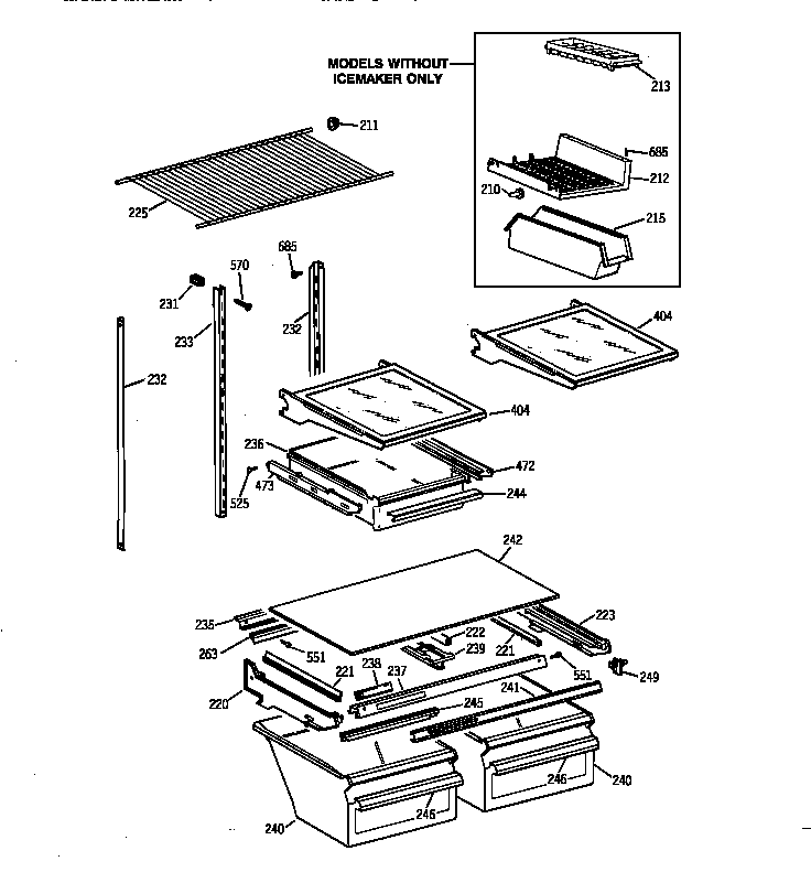 Shelf parts