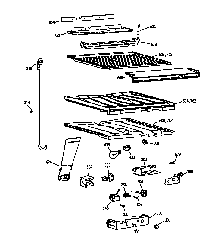 Compartment separator parts