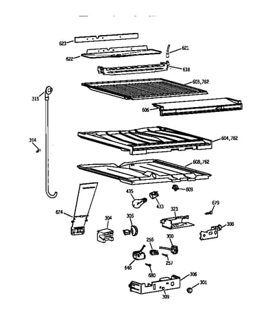Compartment separator parts