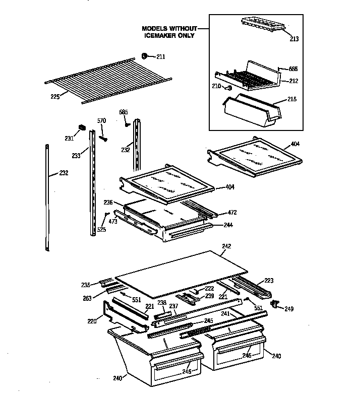 Shelf parts