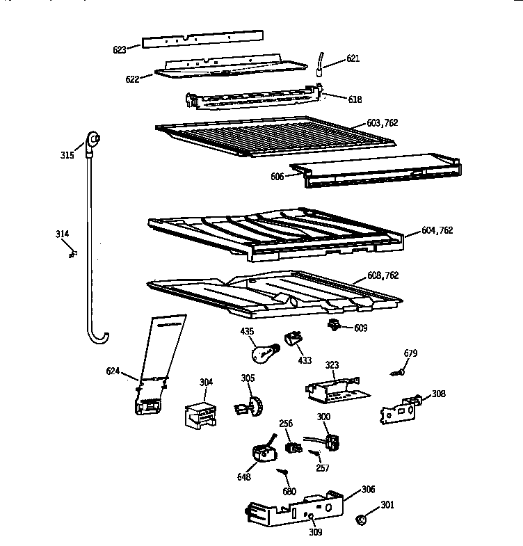 Compartment separator parts