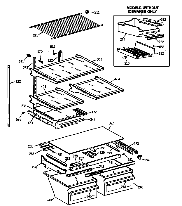 Shelf parts