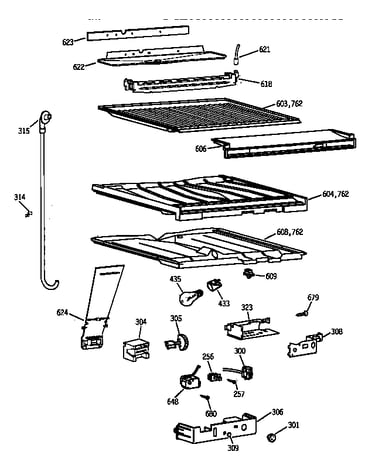 Compartment separator parts