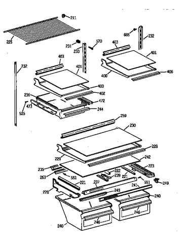 Shelf parts
