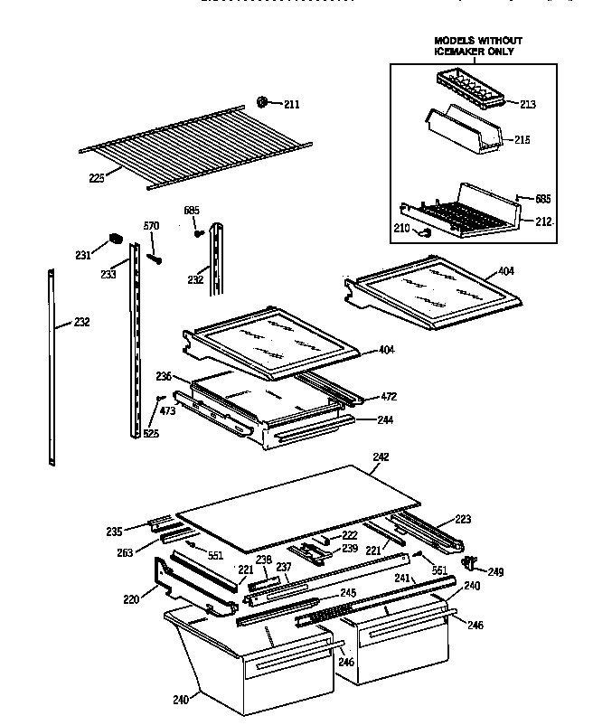 Shelf parts