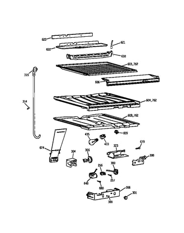 Compartment separator parts