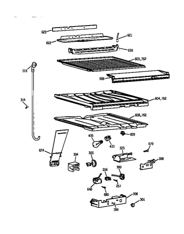 Compartment separator parts