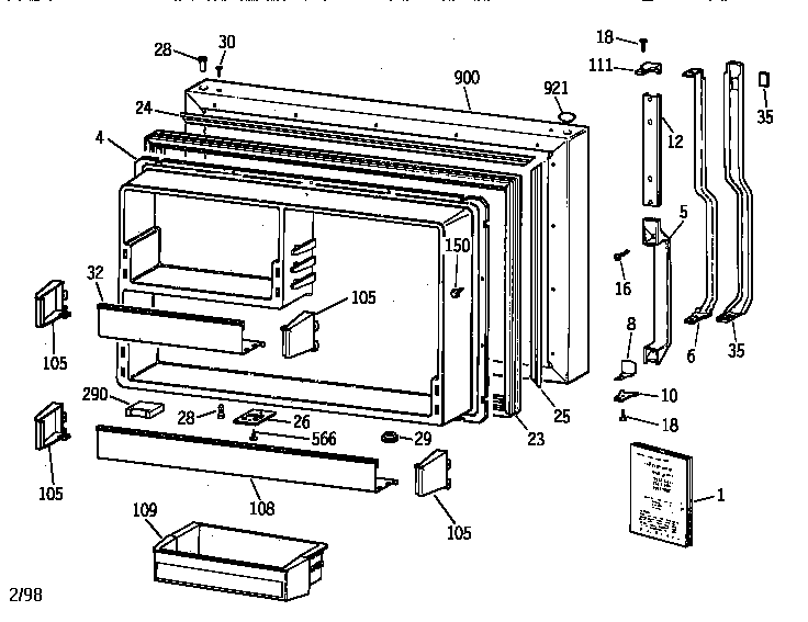 FREEZER DOOR