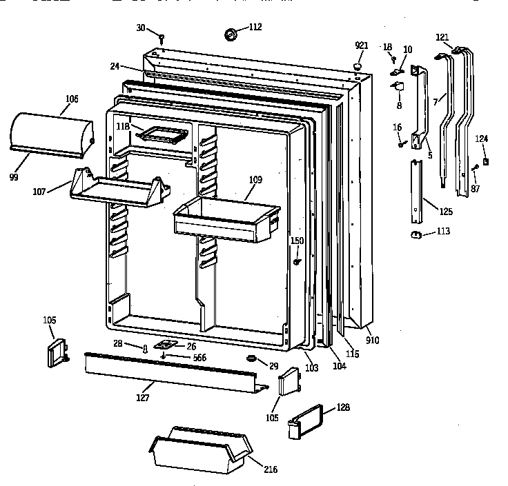 Fresh food door