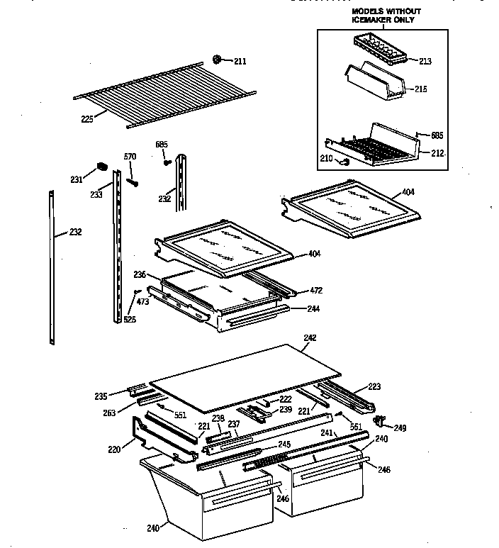 Shelf parts