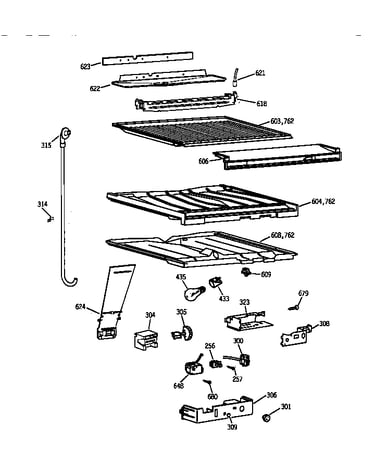 Compartment separator parts