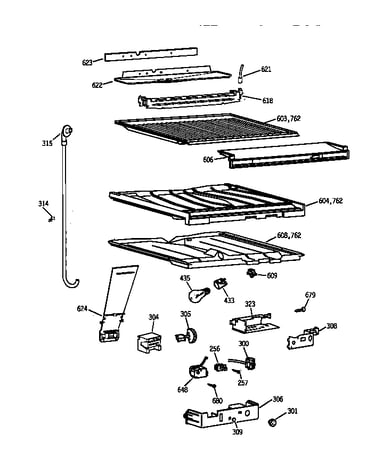 Compartment separator parts