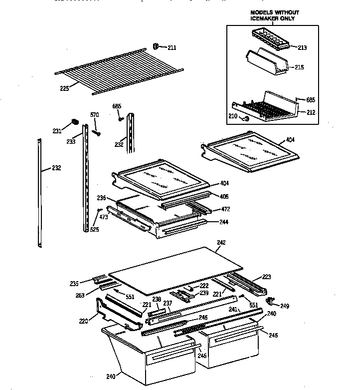 Shelf parts