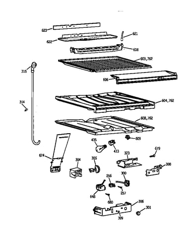 Compartment separator parts