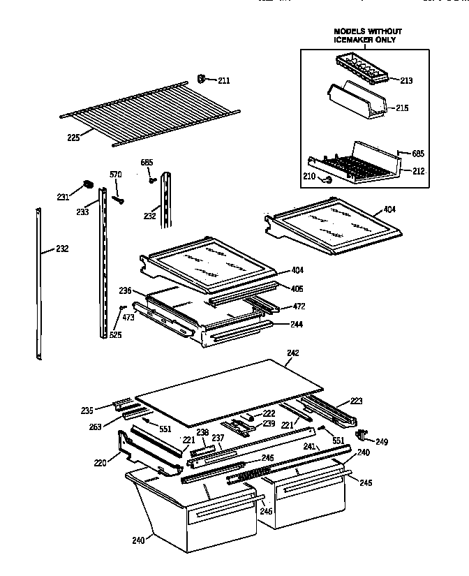 Shelf parts