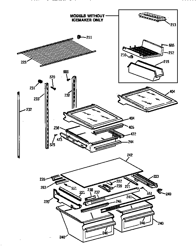 Shelf parts