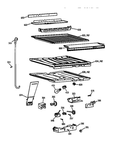 Compartment separator parts