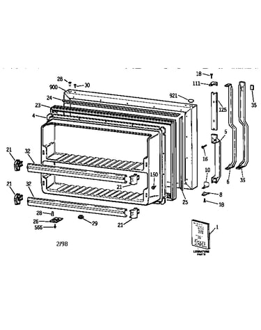 Freezer door